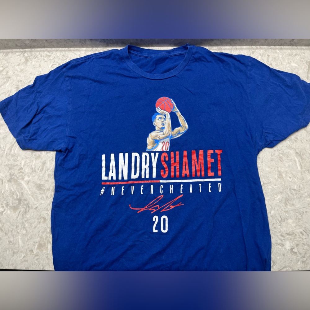 Landry Shamet #nevercheated NBA T-shirt